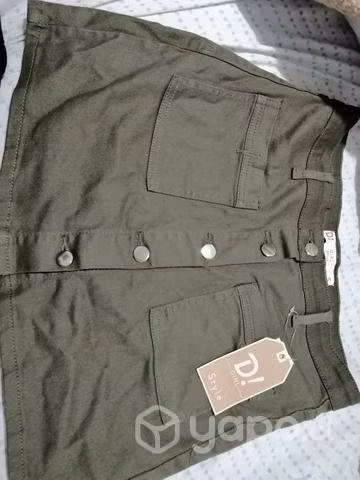Falda verde oscuro talla s