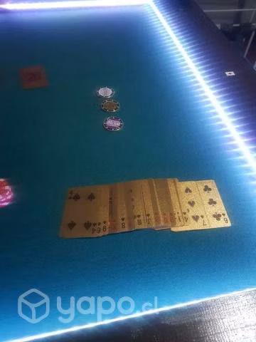 Mesa de poker 8 jugadores + accesorios