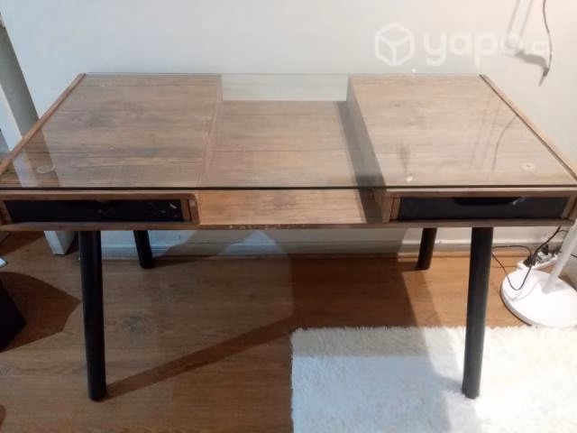 Escritorio 76x120x60 cm. + silla de escritorio. - Imagen 2