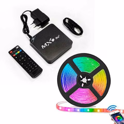 Tv box + cinta led para TV
