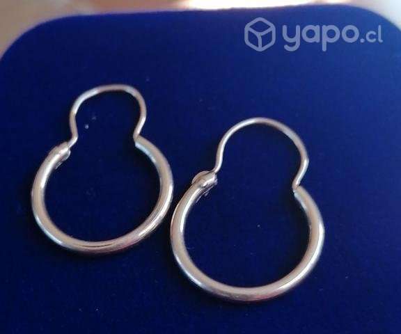 Aros oro 18k argollas - Imagen 2