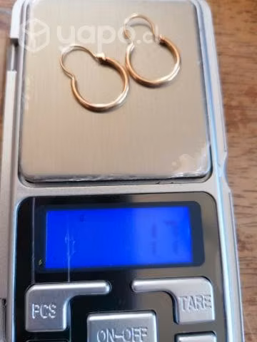 Aros oro 18k argollas