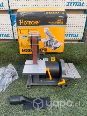 Lijadora de banda y disco hoteche 300w