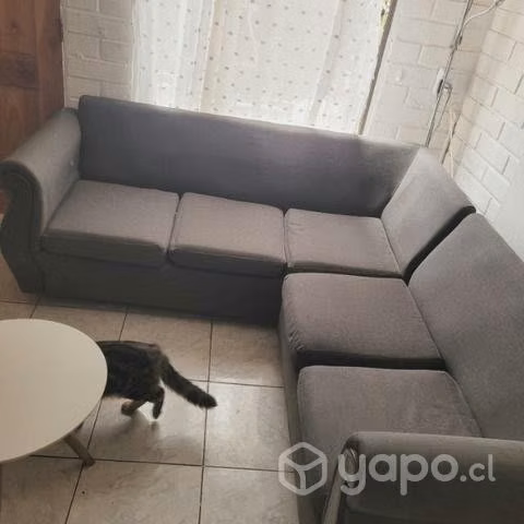 Sofa seccional gris