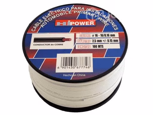 Cable 16 Multiuso Automotriz Máquina Puro Cobre