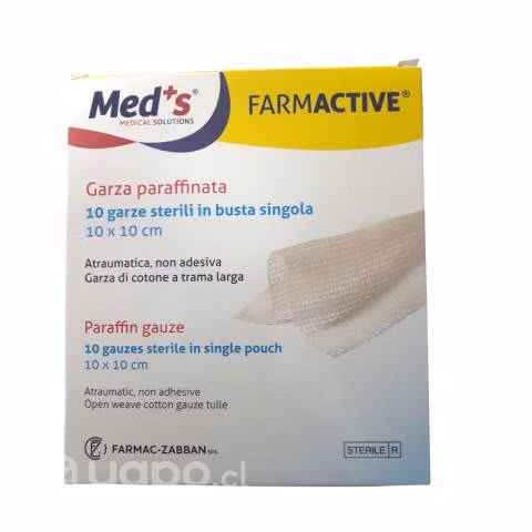 Gasa parafinada Med 10x10 cm ( caja x 10)