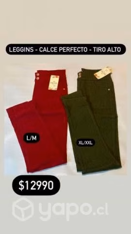 Leggins tiro alto calce Perfecto - 2 botones