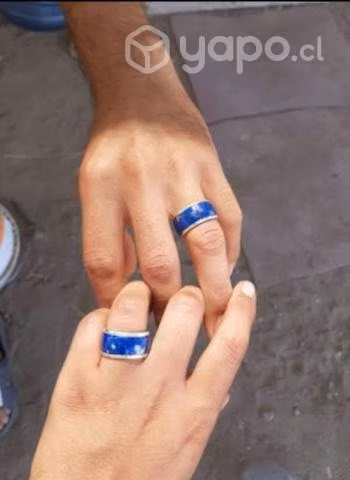 Anillos de plata con piedra lazuli