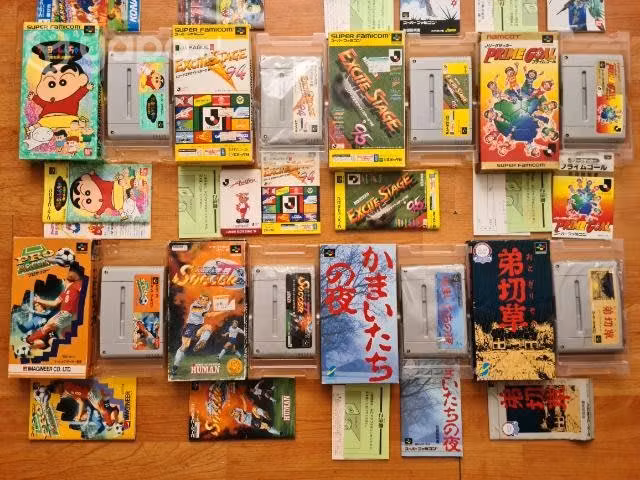 Juegos en caja para Super Famicom