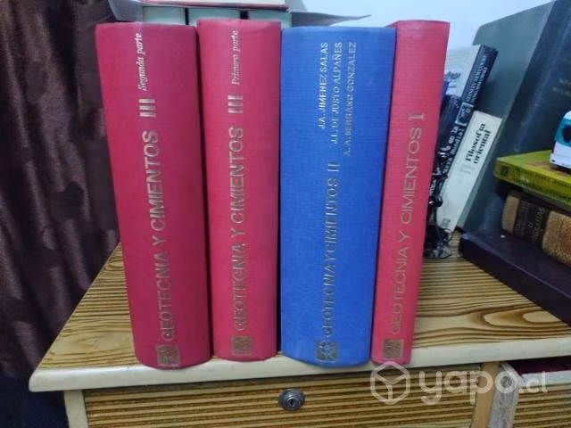 Libros tecnicos Geotecnia y cemento 4 tomos