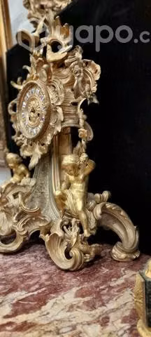 Reloj de Bronce Luis XV Seriado - Imagen 3