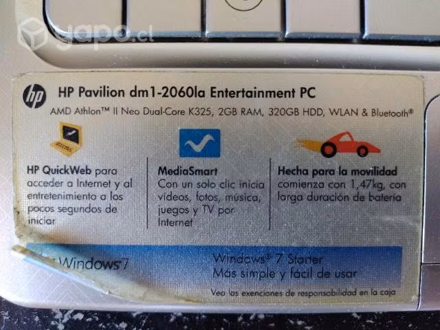 Notebook HP Pavilion 11.6"