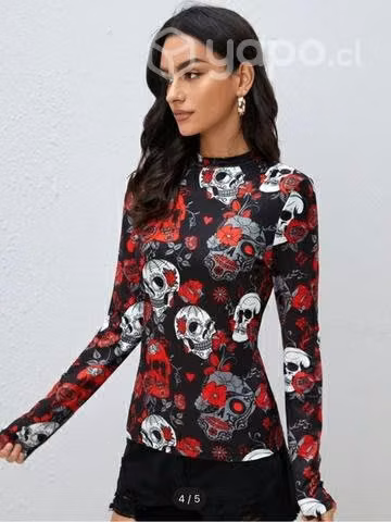 Camiseta estilo halloween - talla l