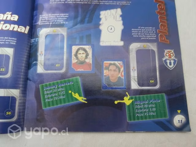 ÁLBUM UNIVERSIDAD DE CHILE AZUL salo año 2003 - Imagen 3