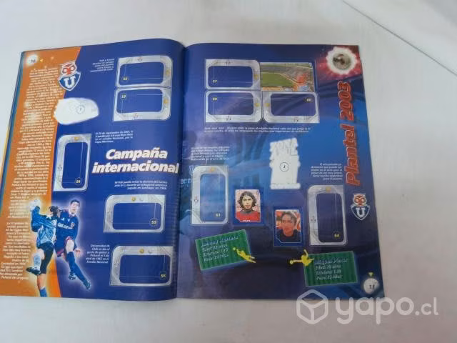 ÁLBUM UNIVERSIDAD DE CHILE AZUL salo año 2003 - Imagen 6