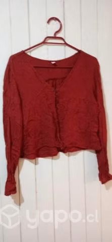 Blusa burdeo - Imagen 2