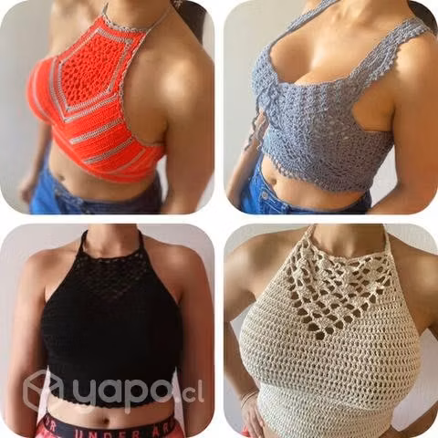 Croptop - peto - tejidos a crochet - Imagen 3