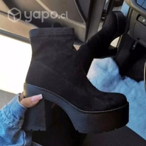 Botin charol -gamuza