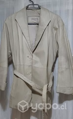 Chaqueta cuero natural