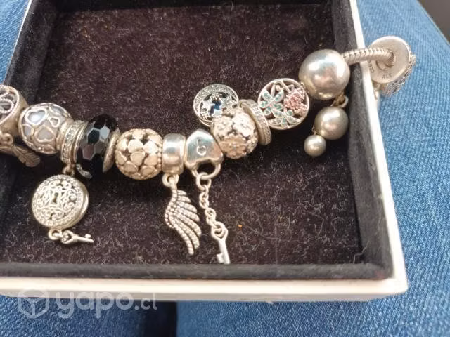 Pandora +16 charms + cadena seguridad - Imagen 2