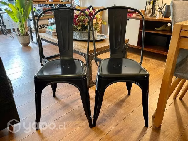 2 Sillas Tolix Negra - The popular Design