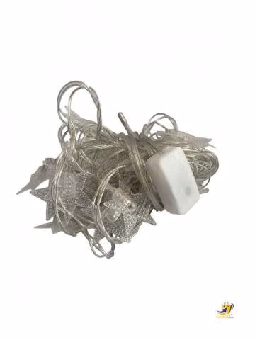 Pack 3 Luces Navidad Led De Estrellas 5 Mtrs C/U