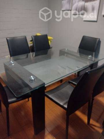 Comedor mesa doble de vidrio - Imagen 2