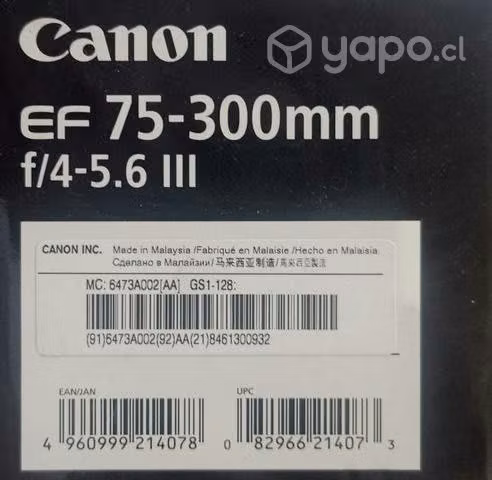 Kit camara canon eos rebel t100 + lentes 18-55mm