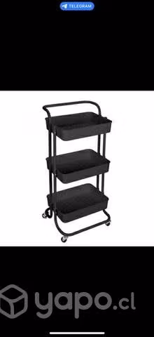 Carrito organizador de tres niveles
