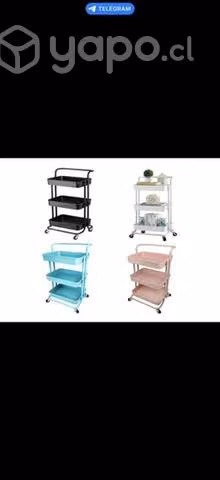 Carrito organizador de tres niveles