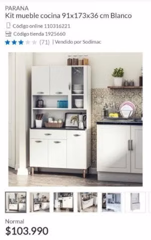 Mueble de cocina nuevo