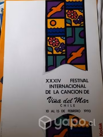 Afiches Posters Festival y Ciudad Viña del Mar
