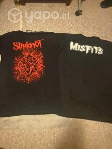 Polera Slipknot y Misfits