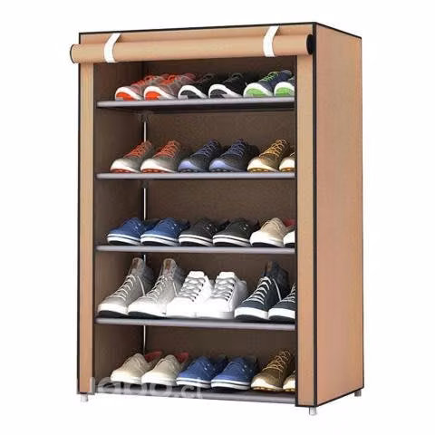 Zapatero Organizador Hogar Tela 5 Niveles Café