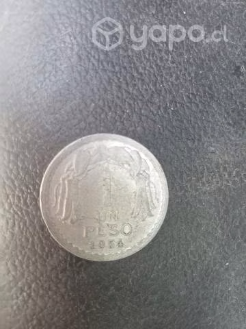 Moneda chilena un peso 1954