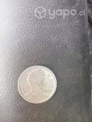 Moneda chilena un peso 1954 - Imagen 3
