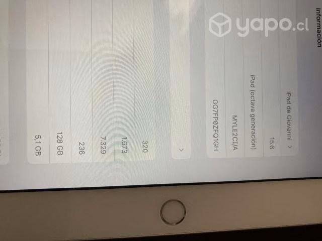 IPad 8va 128gb Usado con Caja usado