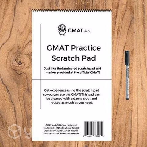 GMAT bloc + marcador para práctica oficial