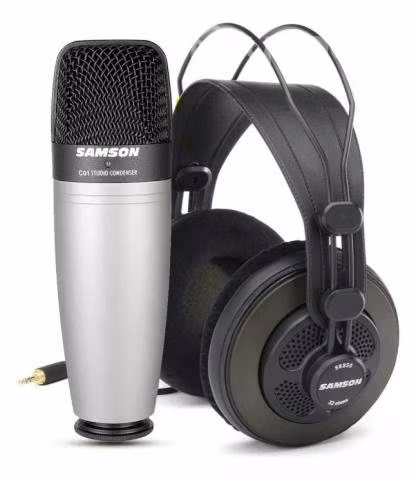 Samson c01u pro. microfono y audifonos
