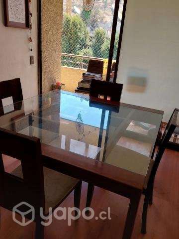 Comedor 4 sillas usado - Imagen 2
