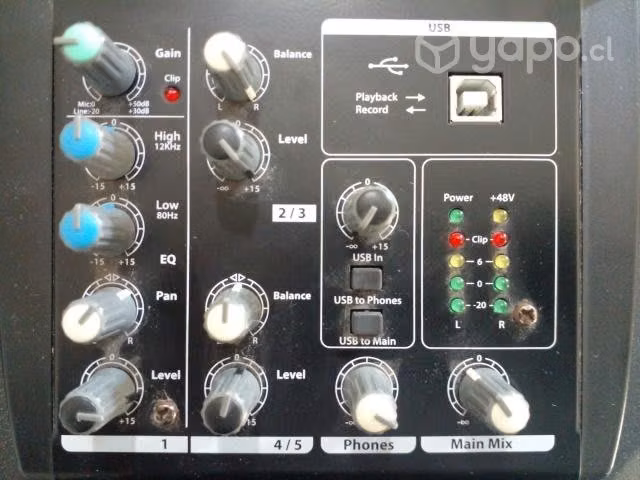 MEZCLADORA/INTERFAZ de audio