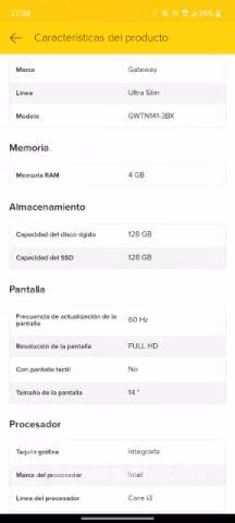 Notebook gateway acer - Imagen 4