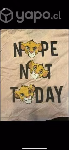 Polera Rey leon Nope talla L mujer - Imagen 3