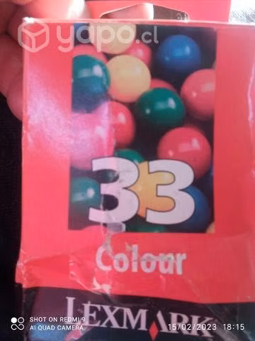 Tinta lexmark 33 color original