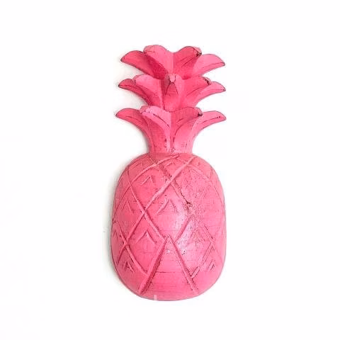 Deco mural piña rosada Alt.20 cm