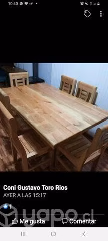 Muebles en madera nativa