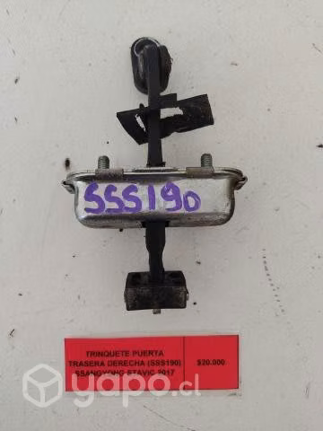 Trinquete Puerta Trasera Derecha (SSS190) Ssangyon