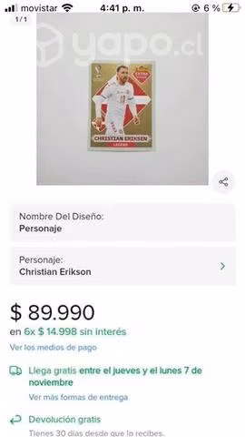 Figurita de Christian Eriksen Extra