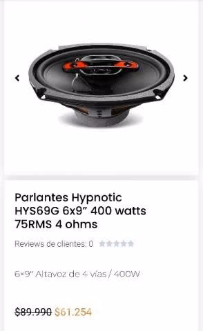 Parlantes 6x9 hypnotic