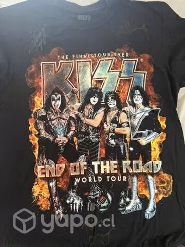 KISS Polera autografeada y baquetas !